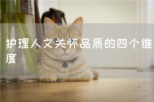 护理人文关怀品质的四个维度(图1) 护理人文关怀品质的四个维度(图1)