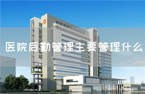 医院后勤管理主要管理什么(图1) 医院后勤管理主要管理什么(图1)