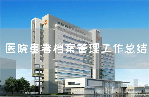 医院患者档案管理工作总结(图1)