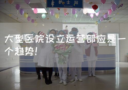 大型医院设立运营部应是一个趋势！(图1)