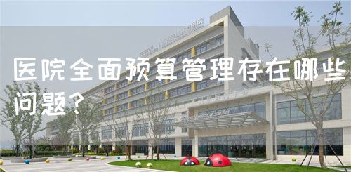 医院全面预算管理存在哪些问题？(图1)