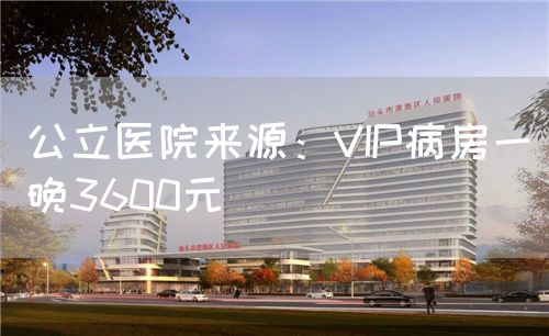 公立医院来源:VIP病房一晚3600元(图1) 公立医院来源:VIP病房一晚3600元(图1)