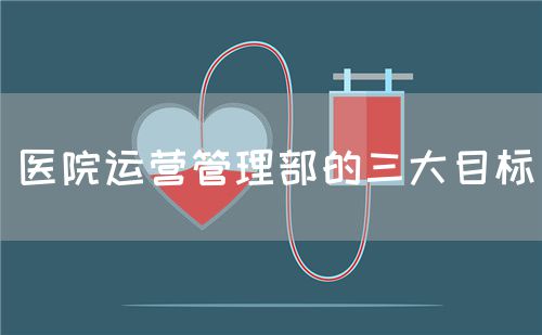 医院运营管理部的三大目标(图1) 医院运营管理部的三大目标(图1)
