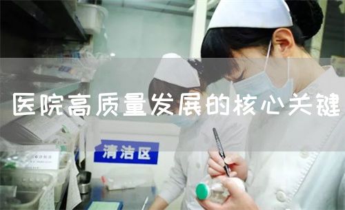 医院高质量发展的核心关键(图1) 医院高质量发展的核心关键(图1)