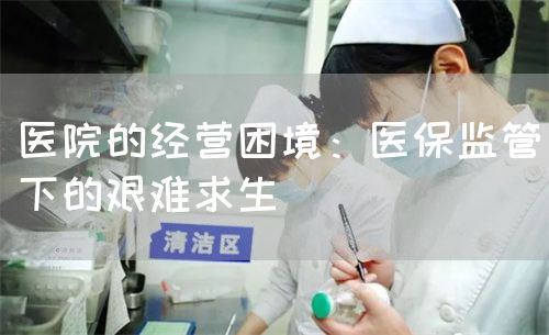 医院的经营困境:医保监管下的艰难求生(图1) 医院的经营困境:医保监管下的艰难求生(图1)