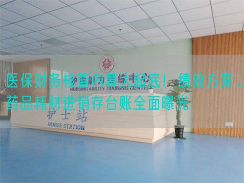 医保财务核查内幕大起底！绩效方案、药品耗材进销存台账全面曝光(图1)